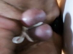 Masturbation with a dildo