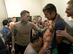 Naked men ass fuck submissive bloke and come on his face