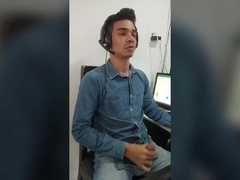 Alex Strips Naked In His Office In Front Of His Colleagues