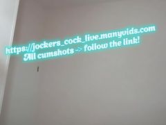 Russian guy jerking off a huge cock  #17