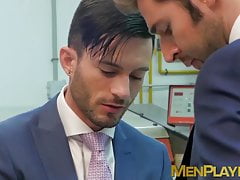 Classy man has his dick slobbered on before being bent over