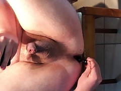 Analbeads facks my tiny anus fast