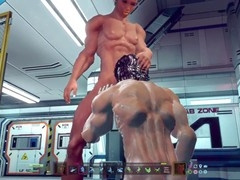 3D gay porn featuring muscular Asian hunks in interracial action