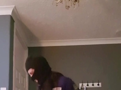Police girls tear up this fuckslut with immense black cable-on