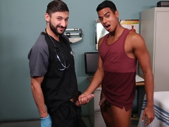 Latino boy lets the horny doctor bang him with his extra big cock
