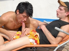 Two kinky village dudes are happy to get off with riding