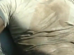 Masculine airport public pee and jizz745