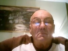 Grandpa streaming live on Webcam
