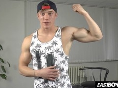 Buff gay, ripped stud, with washboard abs