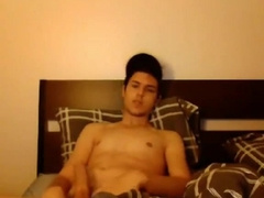 Hot dude jerks off