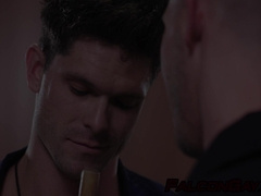 Jordan catches couch in the locker room to rim and fuck his hole