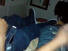 Str8 buddies jerking together watching porn