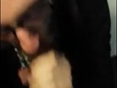 Hot bearded guy sucking guy in public restroom 7