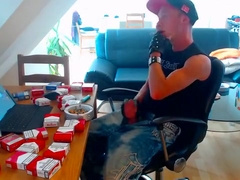 A desk full of cigs during the time that smokin' and stroking