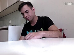 Debt-ridden young hottie has to take a facial