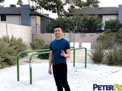 PETERFEVER Newcomer Zed Sheng Masturbates And Anal Plays