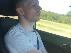 Johnnie Lover Edging On The Road In Public