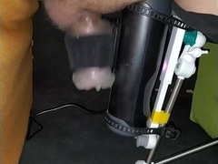 Brief bone tugging sesh with the comfy masturbator