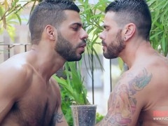 Creampie, hairy men, ass fucking