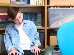 GayShoplifter - Dumb twink criminal blows a hung cop