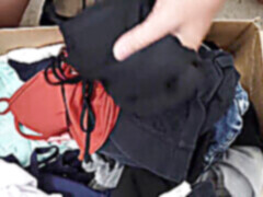 Fag, crossdresser on crossdresser, cum tribute