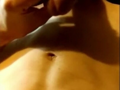 Explosive money-shot close up in slow-mo