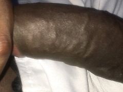 TEASING AND STROKING MY BIG BLACK DICK FOR YOU - RUBBING BBC - STROKING BIG BLACK DICK HEAD