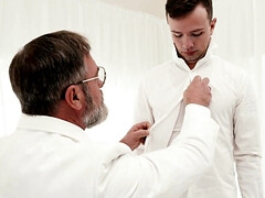 Suited DILF having his way in one steamy fetish video