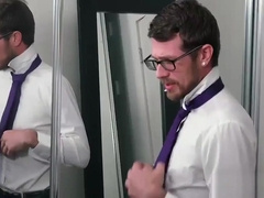 Business Man Getting BJ From Stepson