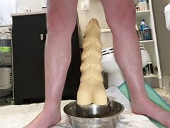 LONG and DEEP Dildo Fuck on my John Thomas "Oglin XXL"