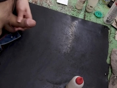 This is my WORKBENCH and I determined to JERK and JIZM ON IT!