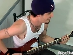 Billy and his buddies enjoy a kinky pee session and edge each other to completion