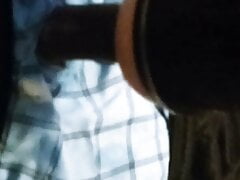 Showing off nice. Black cock