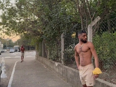 I caught my beau providing his virgin arse to my endowed acquaintance