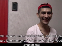 Young Latino Man 3 way With Studs In Gym Bathroom For Cash