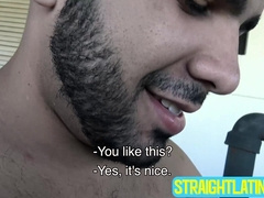 Bearded Angelo joins the blowjob session of Marc and Maximiliano