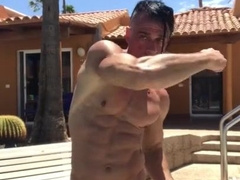 Super-Fucking-Hot bare muscle display off