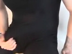 jerk off in darksome lycra wrestling singlet