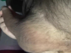 Displaying hefty uncircumcised man meat and unshaved crevice