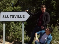 JJ Knight Pound Andy Starlet Without A Condom in Slutsville