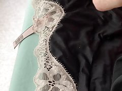 Slow gentle milking to Victoria Secrets panties
