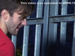 Jace Tyler anally fucking Gabriel Clark outdoors