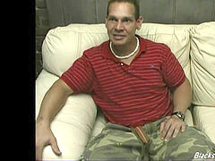 milky pervert gets dark-hued cock punishment