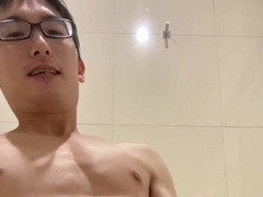 Steamy Chinese Schoolboy Onanism Bare Money-shot nubile