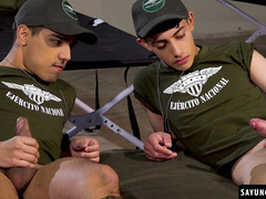 Felix Harris & Gabriel Chiappe & their jerking off training