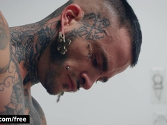 Bony Twunk Lev Ivankov Gets His Rectum Torn up By His Supah Wonderful Tat Artist Fly Tatem - BROMO