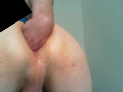 Self Anal Fisting my lubed up & stretched hole 8