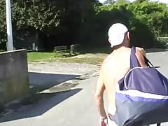 58 sexy straight boy fucked in the public street in bayonne