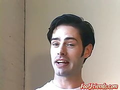 Solo toe sucking with handsome stud Christopher