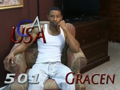 One palm tweaks his nips, the other grope his enormous boner